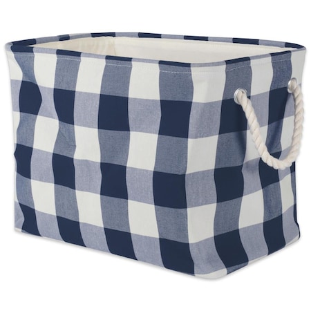 Made4Mansions Storage Bin, Polyester, Navy Blue MA2567245